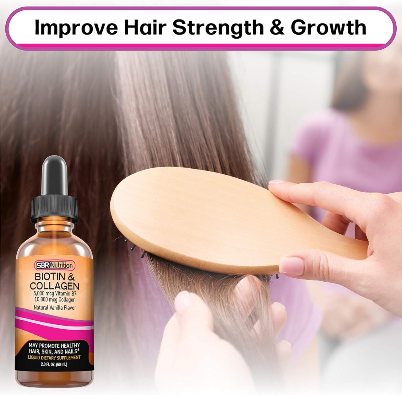 5000 mcg Biotin & 10000 mcg Collagen - sbrnutrition